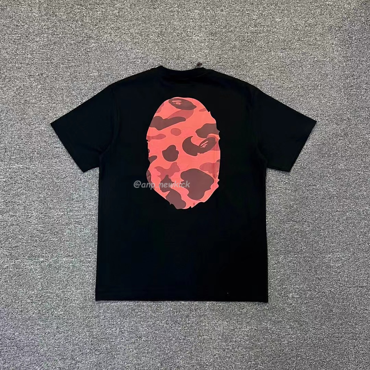 Bape Color Camo Big Ape Head Tee White Black White Green (13) - newkick.cc